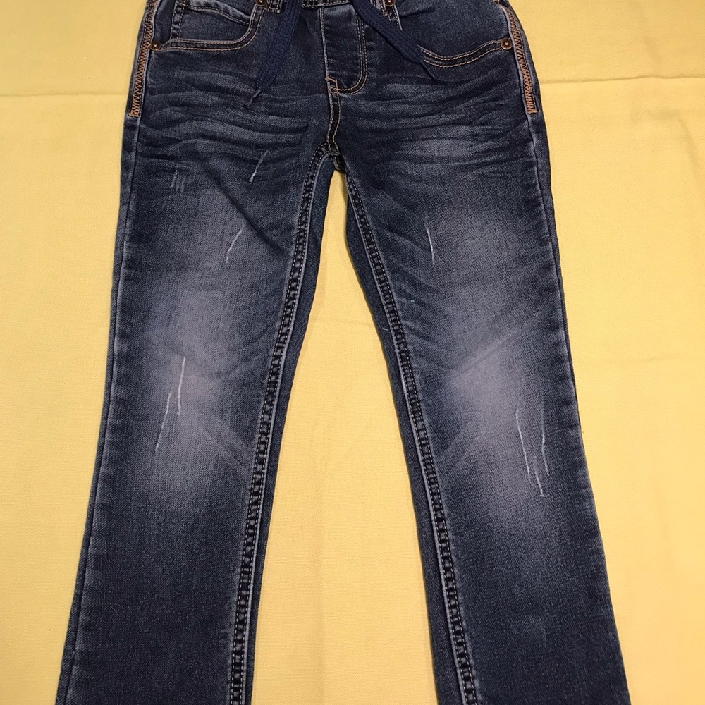 FALLS CREEK Boys Size(4 -5)Skinny Denim Blue Jeans - Picture 1 of 5